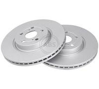 2x A.B.S. Disque de frein Avant pour TOYOTA AVENSIS Break (T25) 295mm 17510