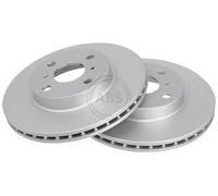 2x A.B.S. Disque de frein Avant pour TOYOTA COROLLA (E10) 255mm 16234