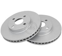 2x A.B.S. Disque de frein Avant pour TOYOTA COROLLA (ZZE12, NDE12, ZDE12) 255mm