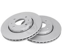 2x A.B.S. Disque de frein Avant pour VOLVO V40 Break (645) 281mm 17022