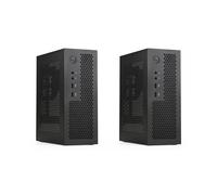 2X A09 HTPC Case Mini ITX Gaming PC Desktop USB2.0 Computer Preto