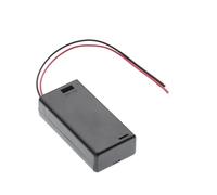 2X AA 3V Batteriehalter - Schalter & Anschlüssen - Kunststoffgehäuse mit Kabeln & Abdeckung 150mm für DIY. Kompatibel mit (2 Slot x 1,5V) Batterien