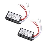 2x AC 220V à 12V Transformateur Électronique LED Convertisseur de Tension de Pilote d'alimentation pour Ampoules Halogènes Lampe à Quartz avec Certification CE