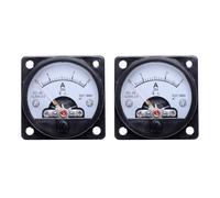 2X AC Compteur de Panneau Analogique Rond 0-3A Mesure de Courant AmpÈRemÈTre Jauge Noir
