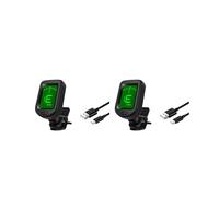 2X Accordeur de Guitare Rechargeable à Clip pour Guitare, Basse, Ukulélé, Violon, Mandoline, Banjo pour les Instruments