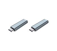 2X Adaptateur D'Affichage Virtuel USB Type-C DDC EDID Prise Factice Émulateur D'Affichage Fantôme Sans Tête Charge Factice 4K à 60 Hz