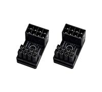 2X Adaptateur D'Alimentation pour Carte Graphique Coude 180, Connecteur de Direction D'Alimentation GPU PCI-E 8 Broches Câblage Rotatif Artifact