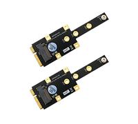 2X Adaptateur de Clé PCI-E Vers M.2 M PCIExpress Vers NVME SSD Convertisseur Riser Board Carte D'Extension pour 2230 2242 2260 2280