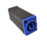 2X Adaptateur de Coupleur AC LED PowerCon, Connecteur D'Extension, Adaptateur Droit pour Montage sur Panneau Speakon de Haute Qualité, Bleu à Bleu