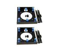 2X Adaptateur de Montage pour Disque Dur de 3,5 Pouces Vers Baie de DVD-ROM de 5,25 Pouces en MéTal Noir Antichoc