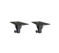 2X Adaptateur de Pied de Microphone Rotatif pour Trépied de 35 mm avec Base de Montage pour Enceinte DJ et Support de Microphone pour Trépied