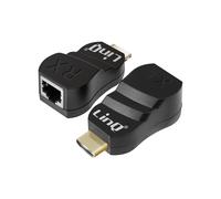 2x Adaptateur D'extension Hdmi Vers Ethernet Résolution Hd 1080p Portée 30m Linq