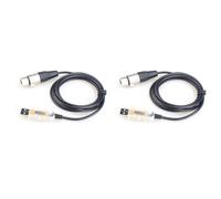 2X Adaptateur D'Interface USB Vers DMX LED DMX512 Gradateur de Contrôleur D'Éclairage de Scène pour Ordinateur PC, Câble Adaptateur