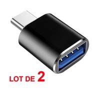 2X Adaptateur OTG USB C Type C vers USB 3.0 Adaptateur Thunderbolt 3 vers USB Femelle pour MacBook Air 2020 iPad Pro Phone Voiture