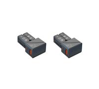 2X Adaptateur Secteur de Universel avec 1 Port USB-A QC 3.0 18 W et 1 Chargeur Rapide Type C PD 25 W pour Voyages Aux États-Unis, en Europe, au