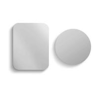 2x Adaptateurs Plaques Métalliques Compatible Magnétique Fixation Adhésive Gris