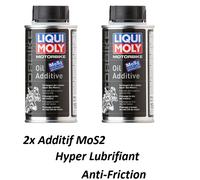 2x Additif Huile Moteur MOS2 Anti Friction Yamaha XV 1600 A Wild Star/Silver.