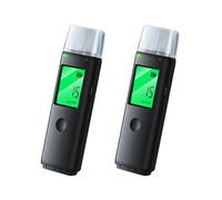 2X Alcootest Rechargeable Testeur D'ÉThylotest Portable pour les Particuliers et les Maisons Testeur D'Insufflation au Volant en ÉTat D'ÉBriéTé