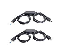 2X Alimentation par Adaptateur Secteur ESATA 5V Vers USB 3.0 Câble Convertisseur D'Alimentation USB3.0 Vers HDD/SSD/ODD ESATA 1M