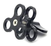 2X Alliage D'Aluminium Bras Articulés À Rotule 3 Section Joint À Rotule Pince Montage Remplir Lumière Support Lampe La Plongée Sous-Marine