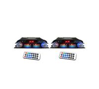 2X Amplificateur Audio 5.0 HIFI Amplificateur de Son Numérique à 4 Canaux pour Systèmes Audio Domestiques, Voiture, Karaoké Prend en Charge