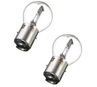 2x Ampoule 12v 25/25w Ba20d Transparent Phare Code Projecteur Feu Avant Lampe Feu Voiture Moto Scooter Mobylette
