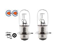 2x Ampoule 12v 35/35w Px15d P22d T19 Moto Scooter Mobylette Feu Phare Avant Projecteur Lampe Motoneige