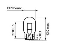 2x Ampoule de clignotant WX3x16d 12071B2 PHILIPS pour VW MITSUBISHI SUZUKI MAZDA