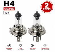 2x Ampoule H4 Lampa 130/90W 12V P43t Super Blanche Haute Puissance