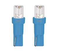2x Ampoule Led 12v 1.2w T5 W2x4.6d Wedge Bleu Voiture Compteur Témoin Tuning