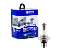 2x Ampoules SPARCO H4 12V 60/55W Lampe Halogène Lampe Voiture Ampoule 3000K P43t