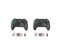 2X ANBERNIC RGP01 Manette de Jeu Sans Fil Manette de Jeu RGB Effet Hall Joystick pour PC Android IOS Steam Noir