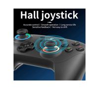 2X ANBERNIC RGP01 Manette de Jeu Sans Fil Manette de Jeu RGB Effet Hall Joystick pour PC Android IOS Steam Noir