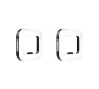 2X Anneau de Lumière LED Rechargeable Portable pour Téléphone Portable, Diffusion en Direct, Photographie, Bureau, Selfie