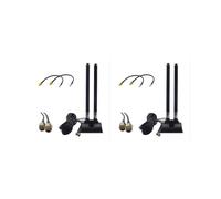 2X Antenne de Routeur CPE 5G Antenne Mâle LTE SMA à Gain Élevé 46DBi 5G Câble D'Extension Externe Antenne à Base Magnétique