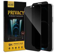 2X Anti Spy Protection Écran Pour iPhone 12 Pro Verre Trempé