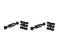 2X Appareil De Scaphandre En Alliage D'aluminium Lampe De PlongÉE Bras De Rotule Double Balle De Torche Et 1 Jeu Pince Pince De Montage À Papillon