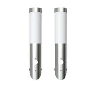 2x Applique Murale A/C Détecteur de Présence Int-Ext Lampe de Jardin vidaXL