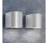 2x Applique Murale LED d'Extérieur Ronde Vers le Bas Lampe Murale vidaXL
