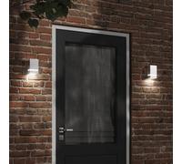 2x Appliques Murales d'Extérieur Rectangulaire Eclairage Luminaire vidaXL