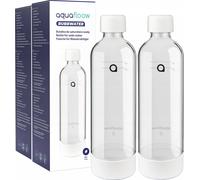 2x Aquafloo 0.8L Bouteille à saturation | Bouteille d'eau/de jus de fruits sans BPA | Bouteille d'eau gazeuse à saturation