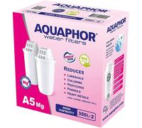 2X AQUAPHOR A5 Filtre À Eau Au Magnésium Cartridge Avec AQUALEN, Sans BPA, 350L