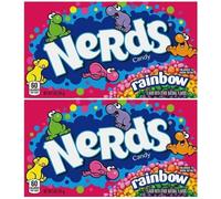 3x Arc-en-Ciel Nerds Croustillant Bonbon Théâtre Boite Bonbons Américains 141.7g