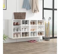 vidaXL Armoires à chaussures 2 pcs Blanc 52,5x30x50 cm808685