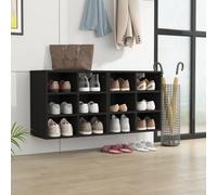 2x Armoires à Chaussures Chêne Fumé 52,5x30x50 cm Etagères Meubles vidaXL