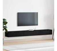 2x Armoires Murales Blanc 102x30x20 cm Bois d'Ingénierie Suspendues vidaXL