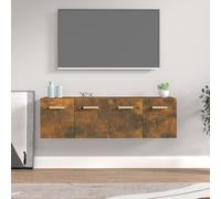 2x Armoires Murales Blanc 80x35x36,5 cm Bois d'Ingénierie Suspendues vidaXL