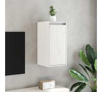 vidaXL Armoires murales 2 pcs en bois de pin massif 30x30x60 cm blanc