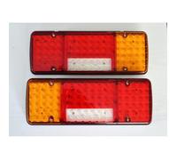 2x Arrière LED 12V Feux 5 Fonctions Ultra Mince Design Pour Camion Remorque Châssis Benne Lkw Camping-Car Camionnette Camper