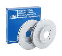 2x ATE 24.0323-0113.1 Disque de frein Avant pour FORD Fiesta Mk6 Kastenwagen